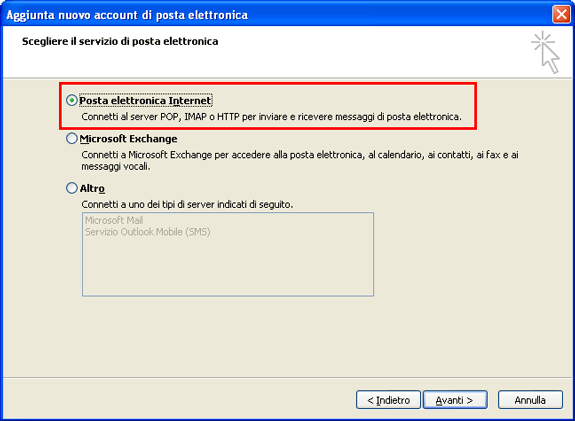 Outlook 2007 Impostazioni