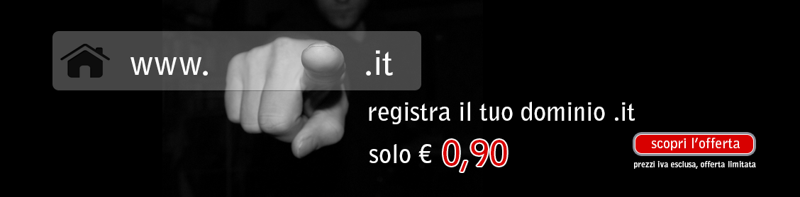 Promo Domini .it a euro 0,90