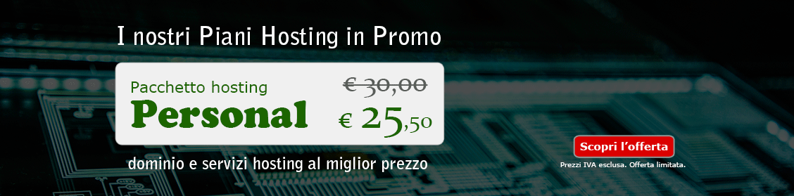 Promo Hosting con sconti